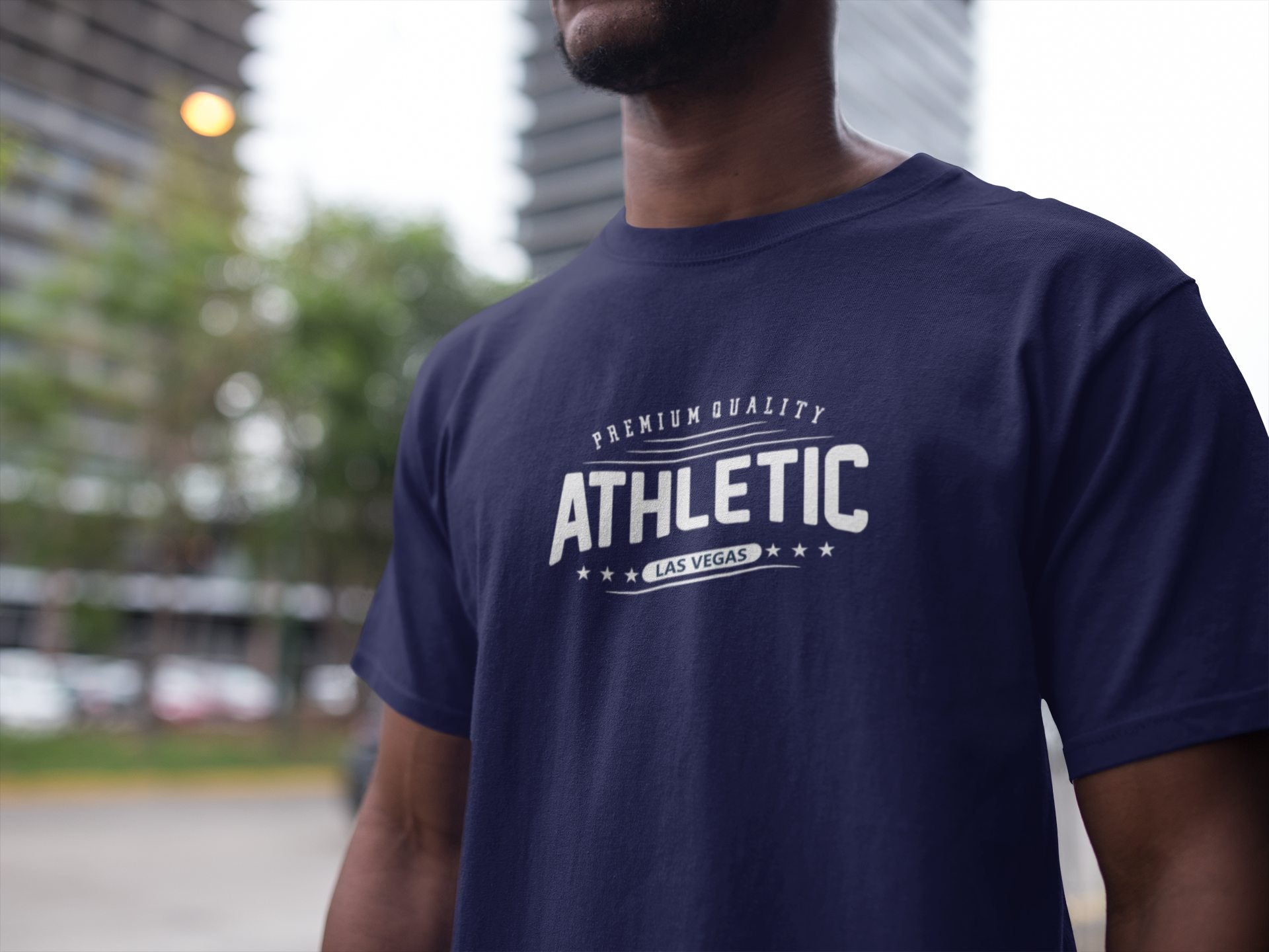 Stylish T shirts for men 'Athletic Las Vegas' – Gymate Pro