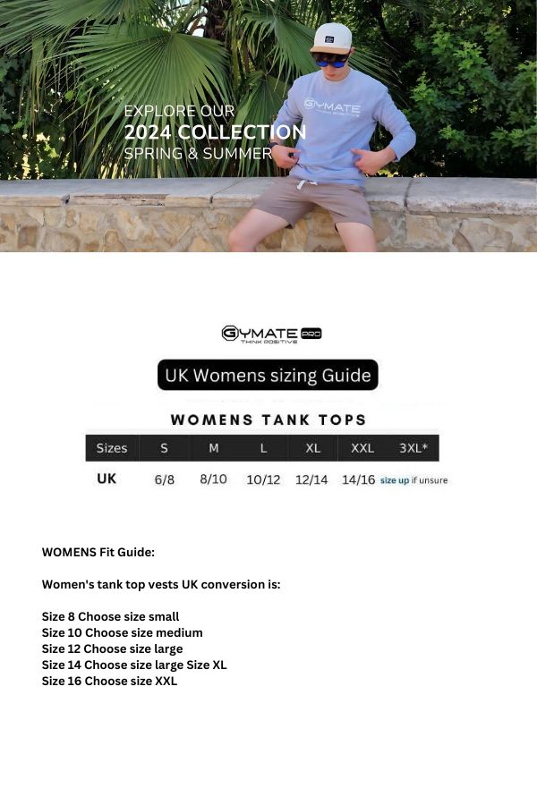 Designer Womens Vest Top Think Positive ctr/sml/white