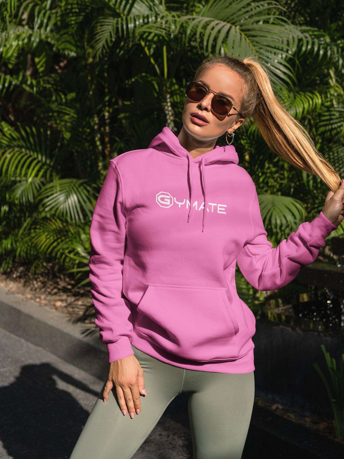 Pink designer hoodie on sale