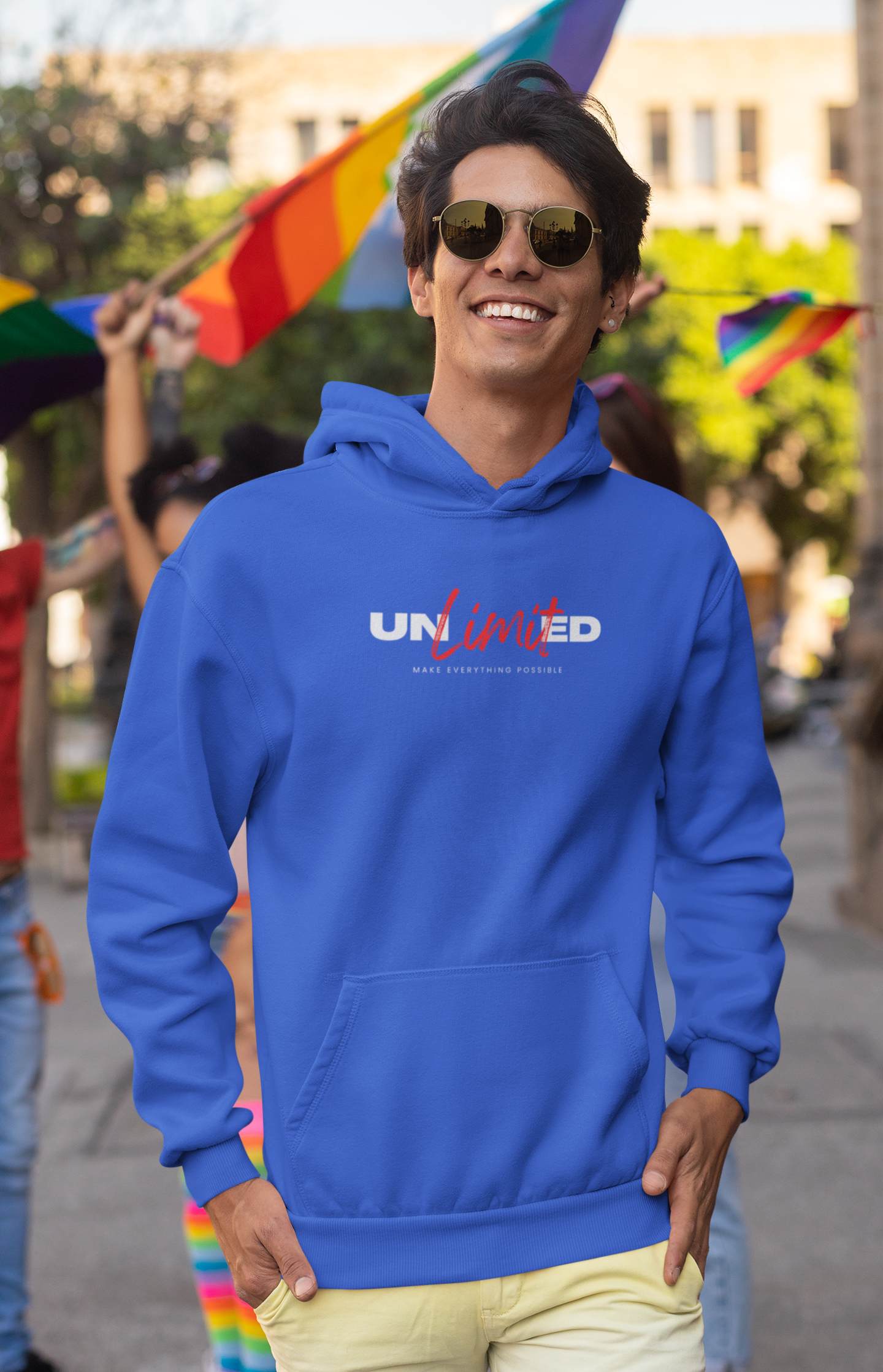 Stylish Blue Hoodies for Men Unlimited Activewear Athleisure blue