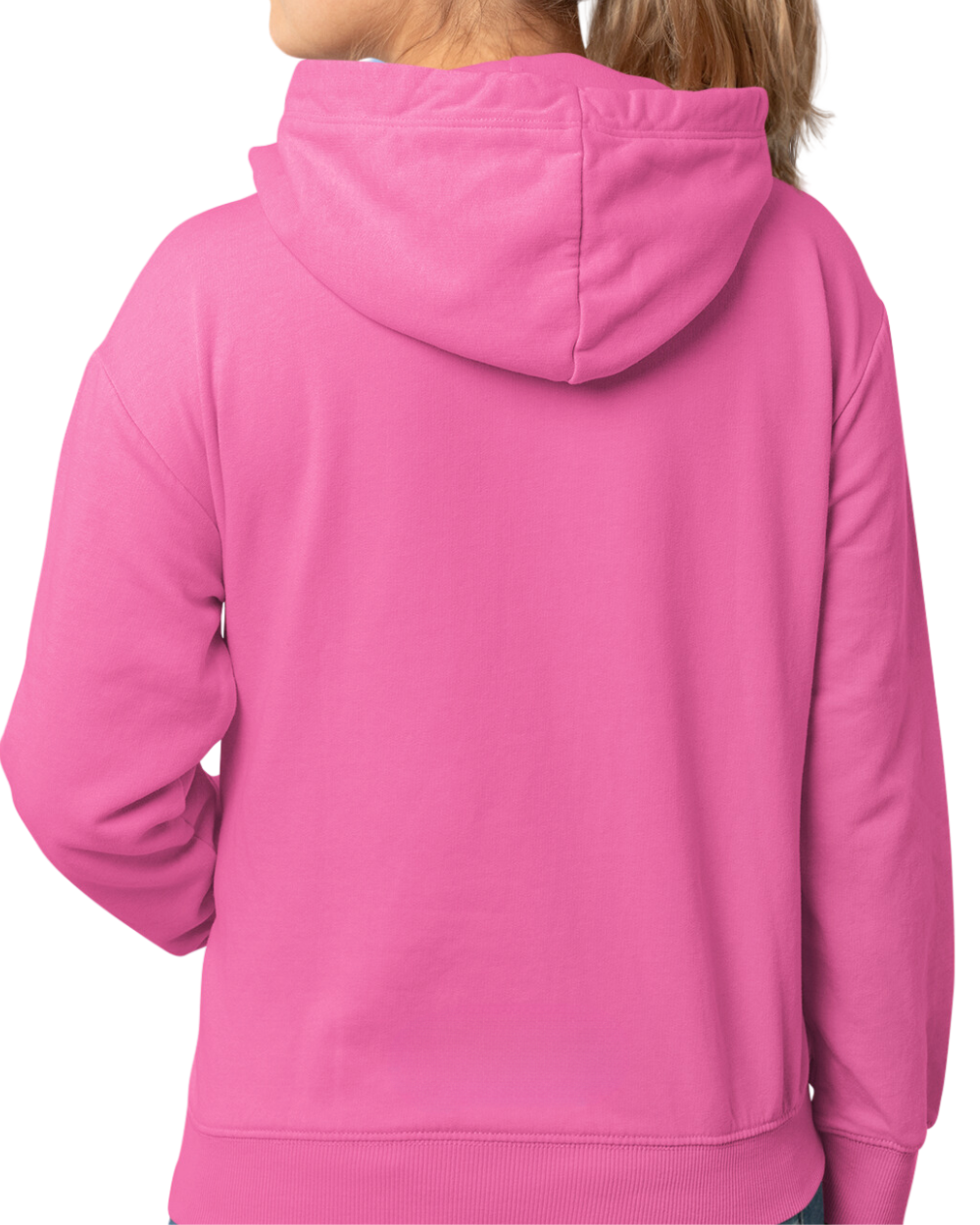 Womens Designer Hoodies rear pink